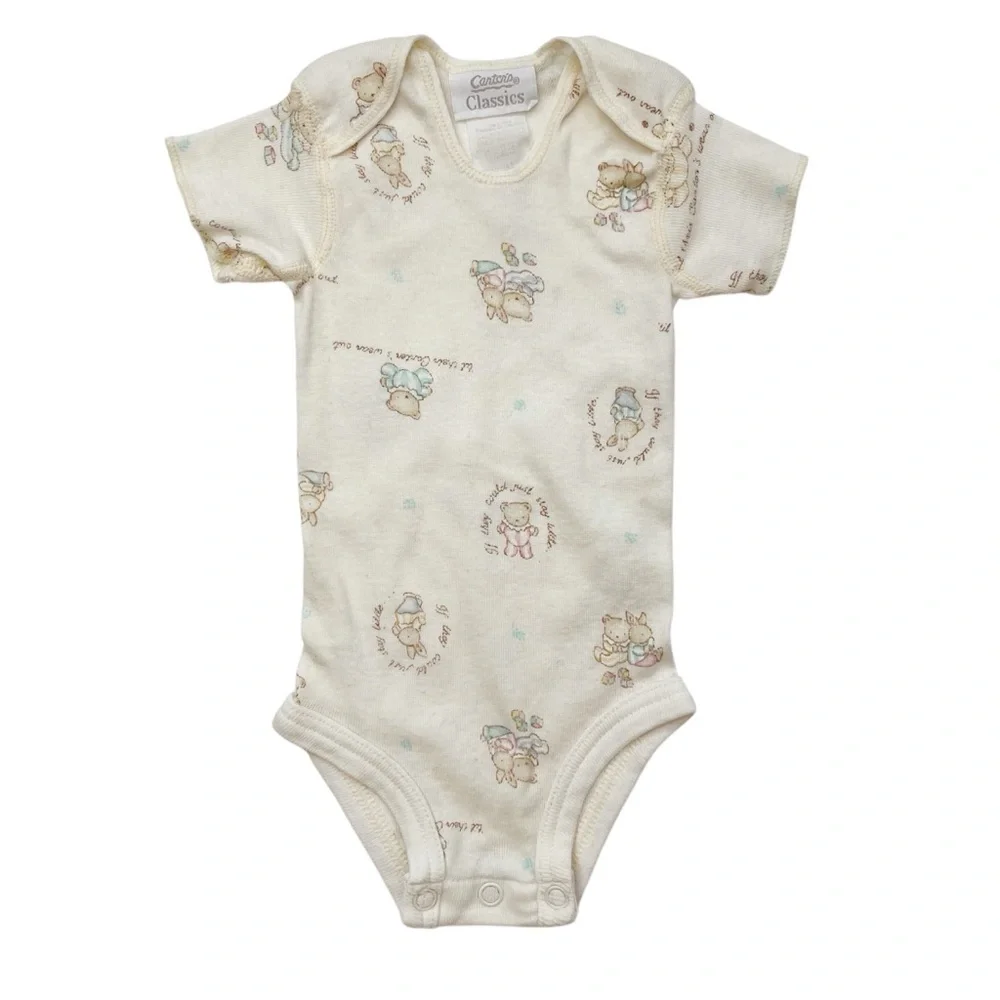 Vintage Carters Classics One Piece Bodysuit 0-3 Months